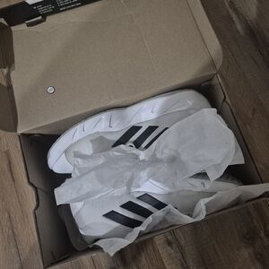 Adidas Training/ Running Sneakers w/ Classic Black Stripes. PLZ read Disription.